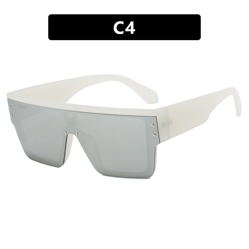 Women futuristic oversized sunglasses with clear lenses Stornfield