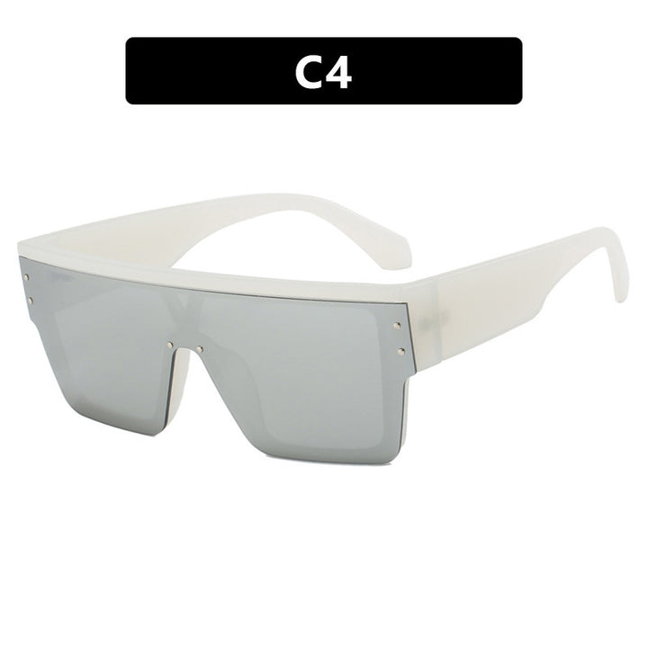 Women futuristic oversized sunglasses with clear lenses Stornfield