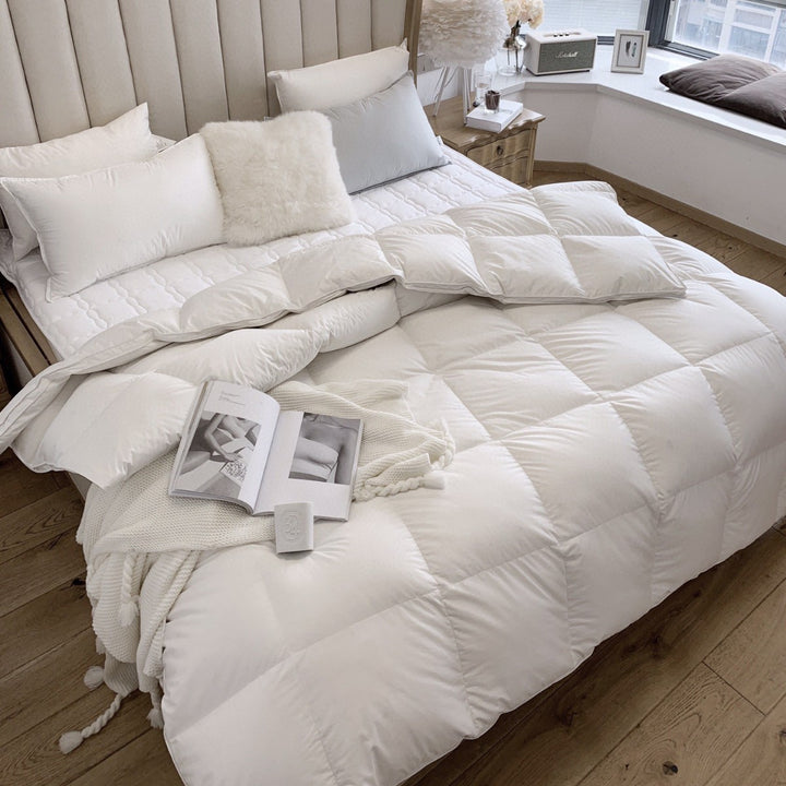 quilted cassette comforter in down look