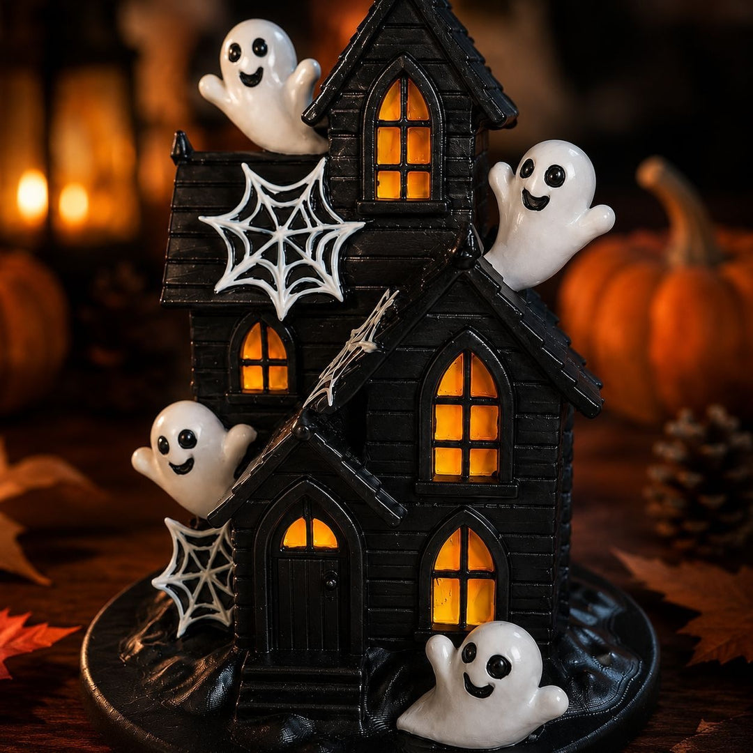 Halloween Deco House with spooky ghosts Stornfield