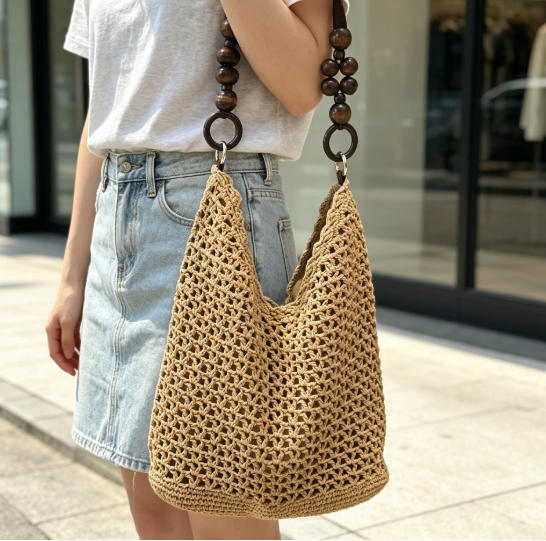 Trendy Macrame Tote Bag Stornfield