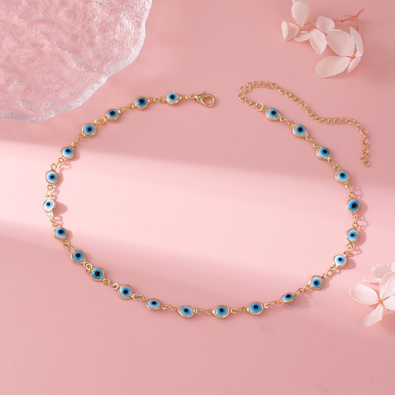 Decorative Evil Eye Charm Necklace Stornfield
