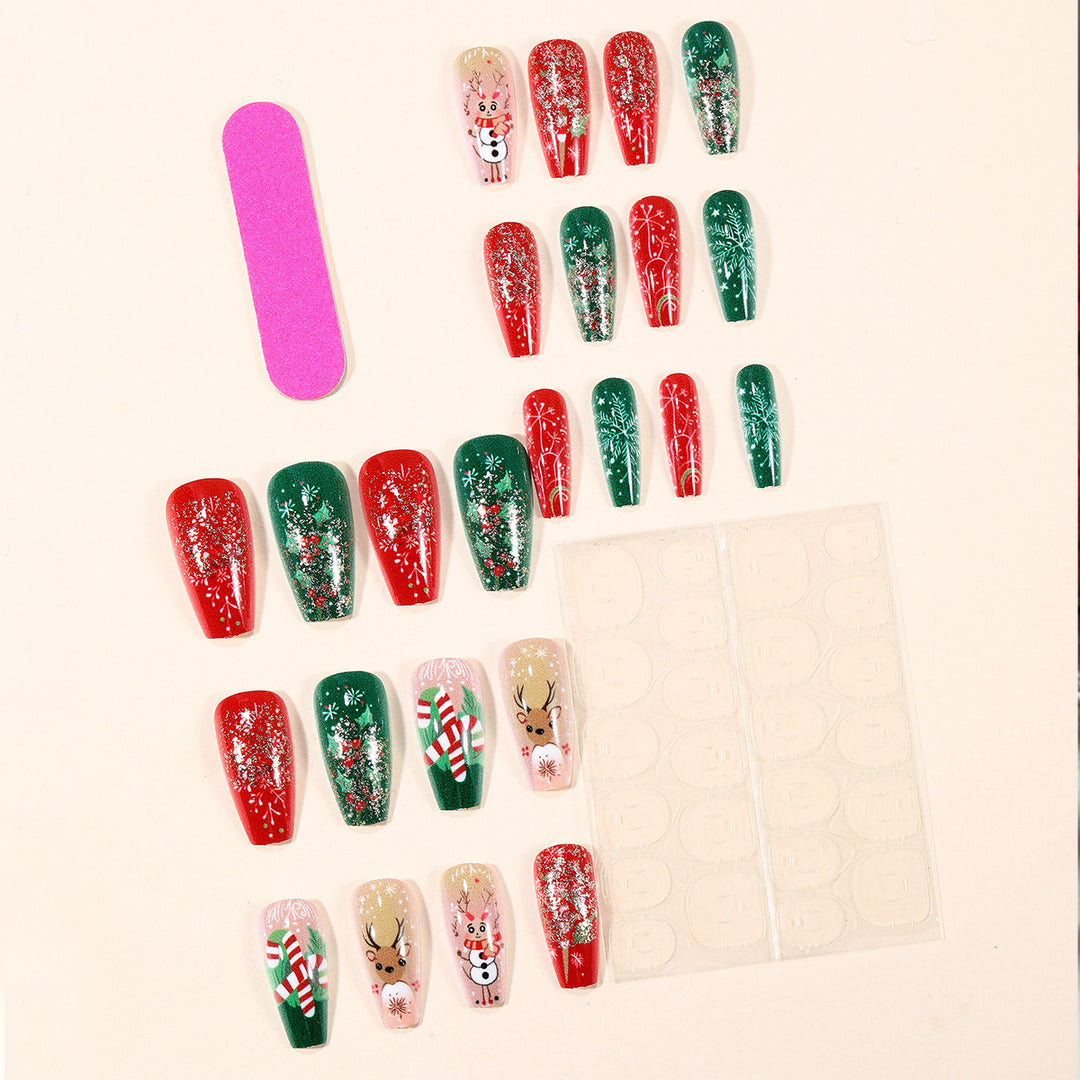 Festive Themed 3D Nail Art Extensions Stornfield