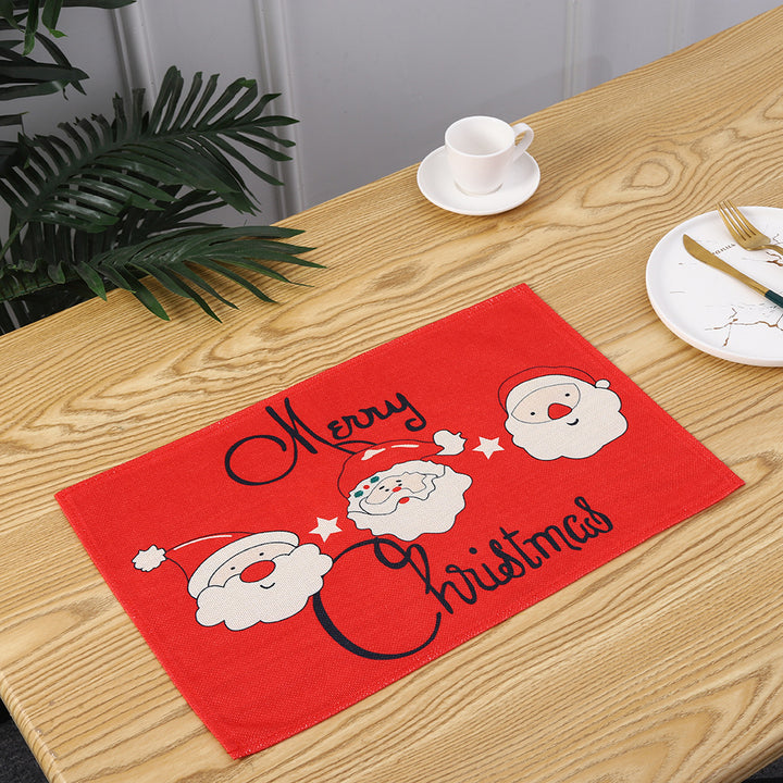 Christmas place mats with festive Santa motif Stornfield