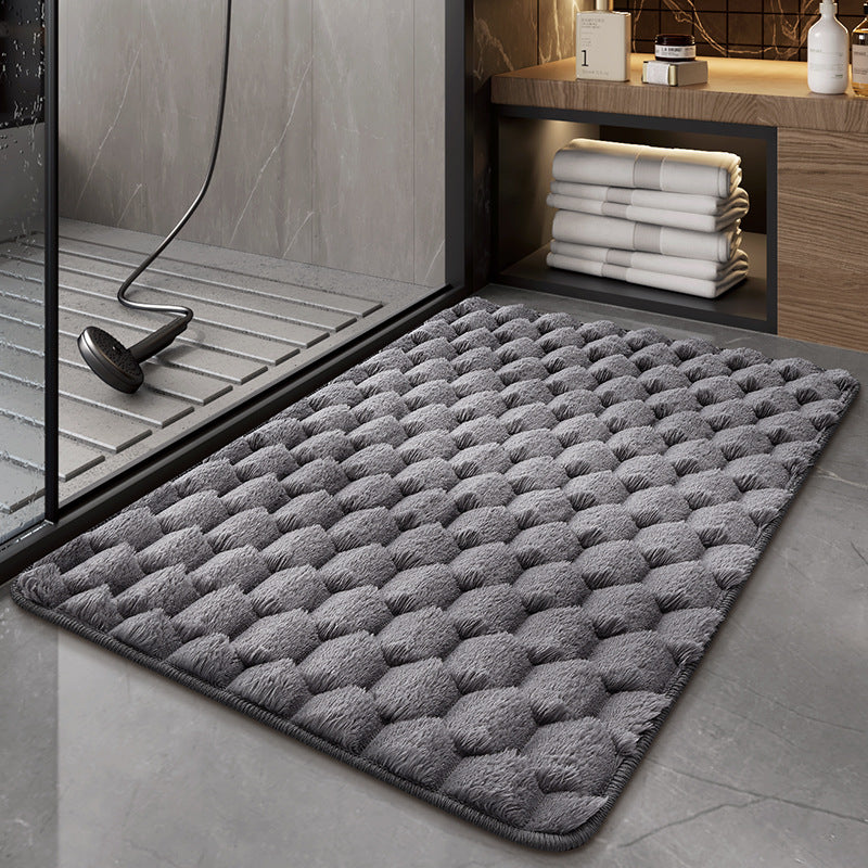 Plush Microfiber Bathroom Mat