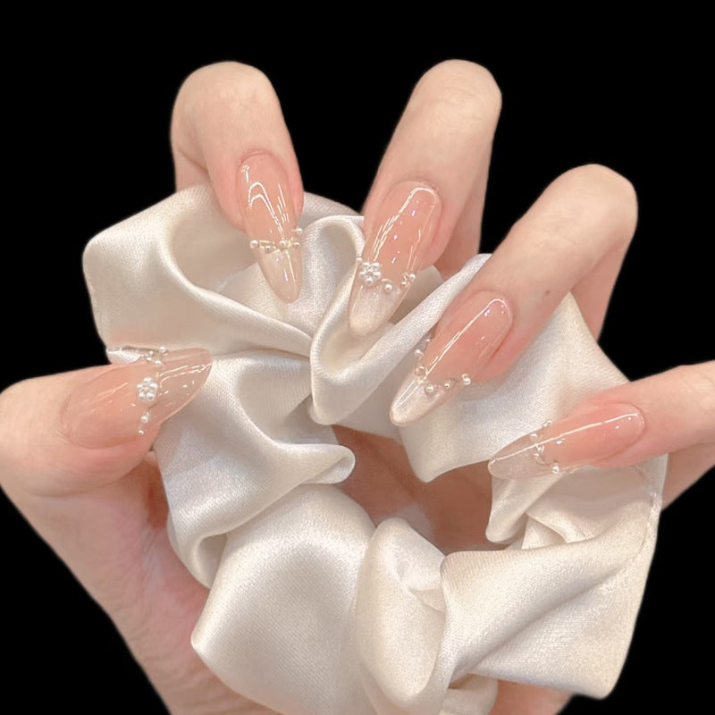 Decorative Press-On Nail Set with Glitter and Rhinestone Accents Stornfield