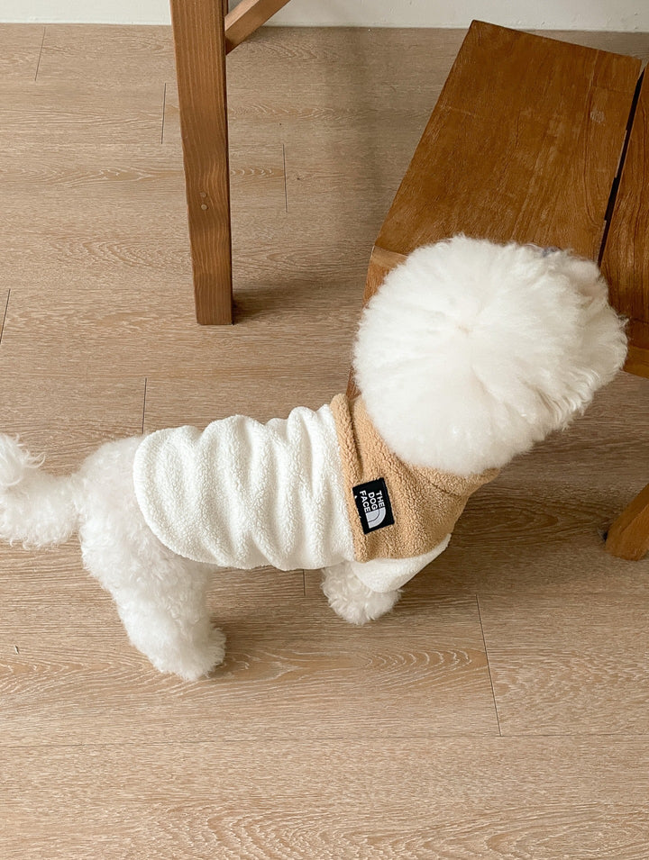 Plush Sherpa Fleece Reversible Dog Hoodie Harness