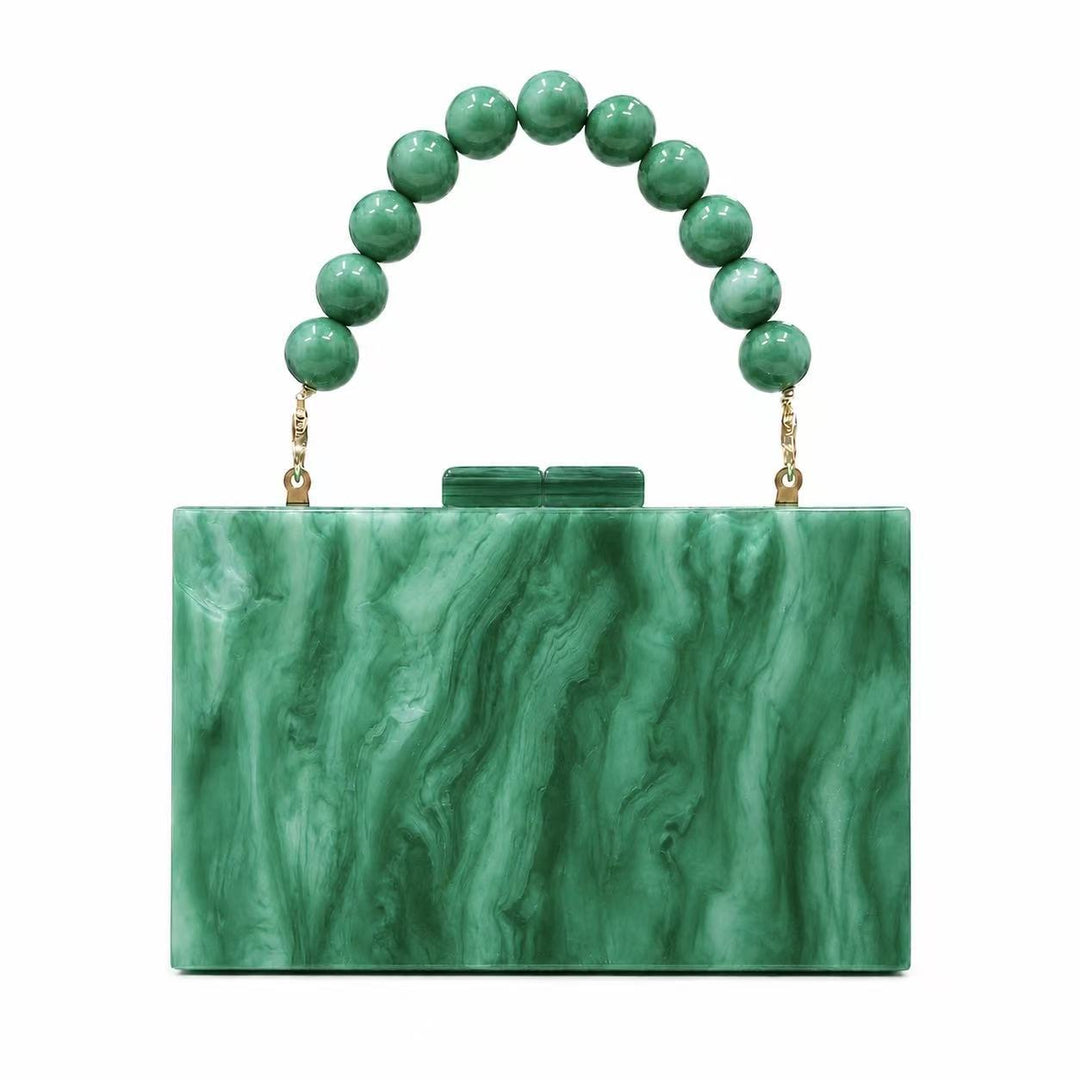 Elegant Acrylic Structured Handbag
