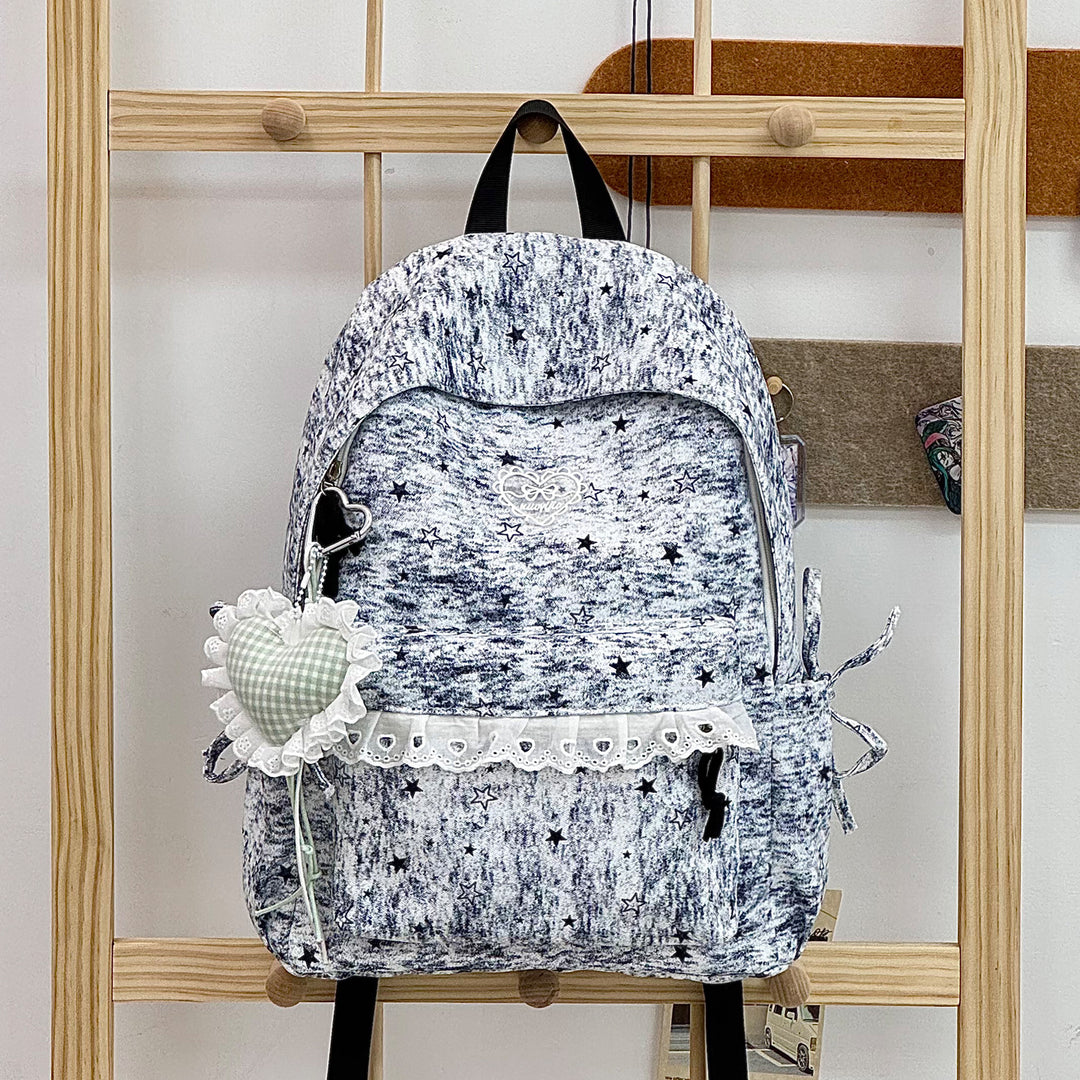 Cute Decorative Star-Embellished Backpack Stornfield