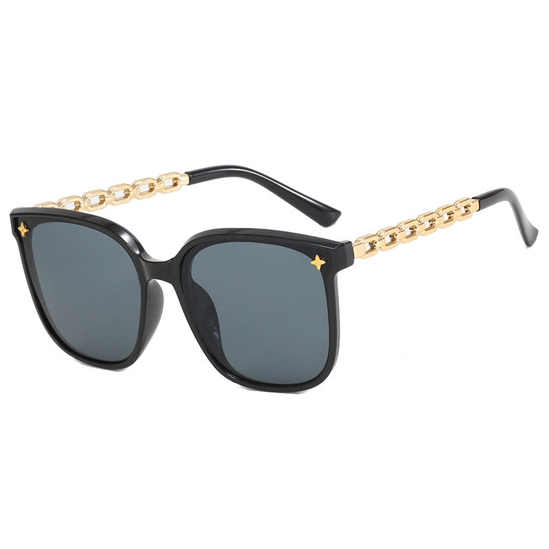 Ladies fashionable sunglasses with stylish chain accents Stornfield