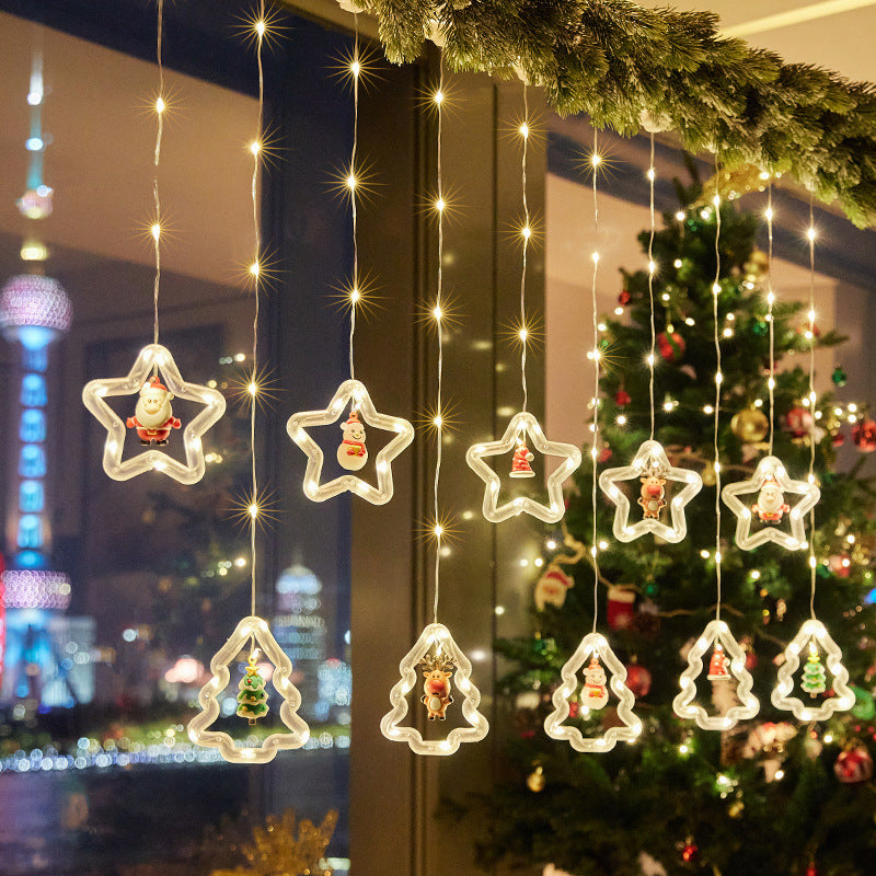 Christmas decorative light stars with snowflakes Stornfield