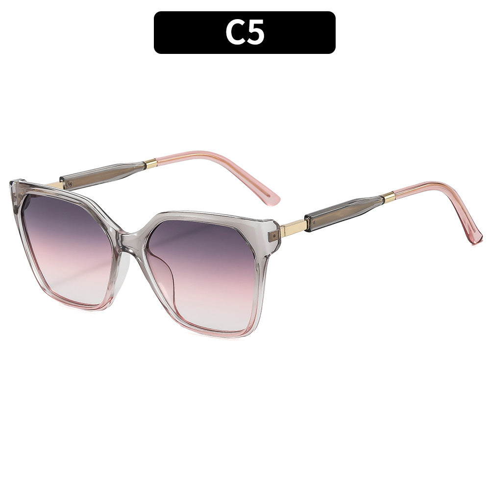 Trendy Angular Oversized Sunglasses