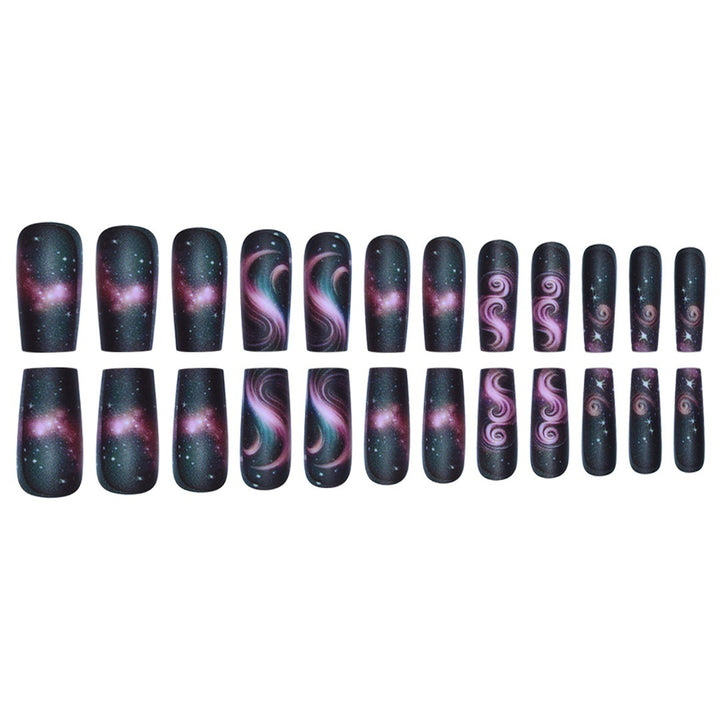 Galaxy-Themed Press-On Nail Extensions Stornfield