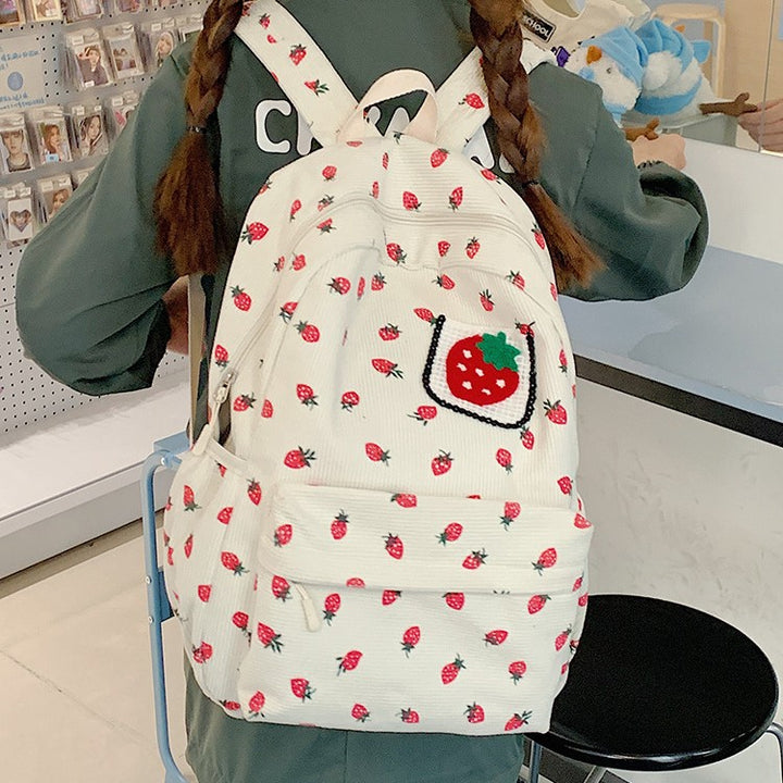 Backpack with Playful Strawberry Design Stornfield
