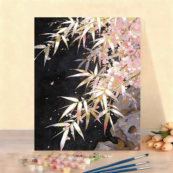 Elegant Floral Paint by Numbers Canvas Art Kit Stornfield