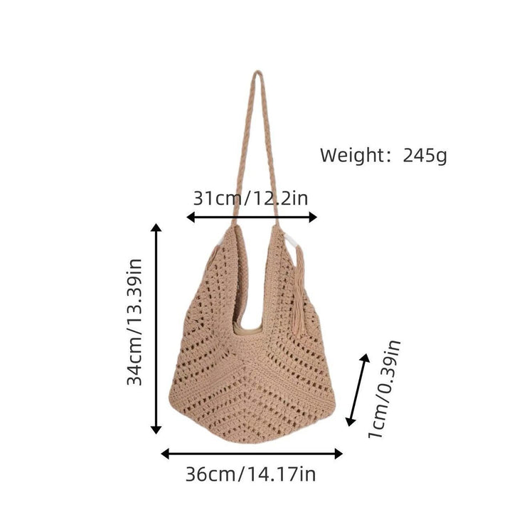 Handcrafted net tote bag Stornfield