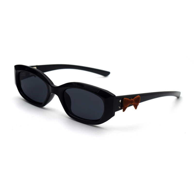 Trendy Cat-Eye Sunglasses with Adorable Teddy Bear Accent Stornfield
