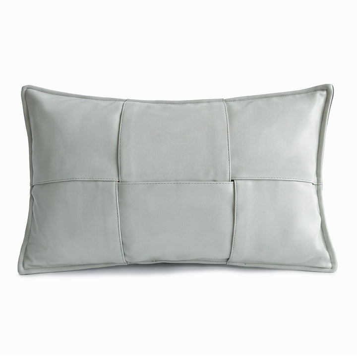 Decorative cushion made of artificial leather with modern design