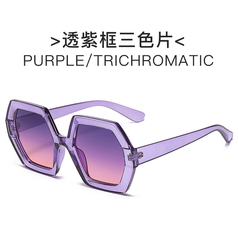 Women extravagant hexagonal sunglasses Stornfield