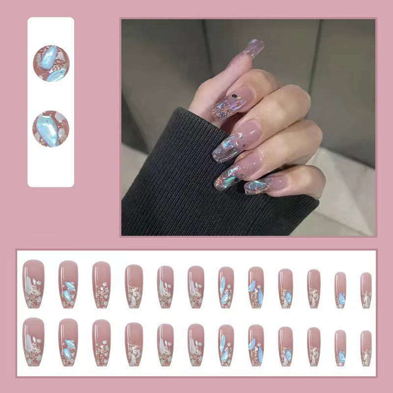 Artificial nails with stylish floral accents Stornfield