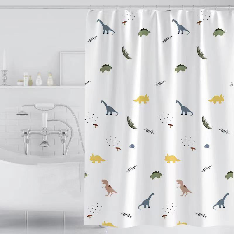 Children's Dinosaur-Themed Shower Curtain Stornfield