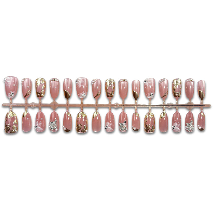 Premium Decorative Press-On Nail Set 1790745392