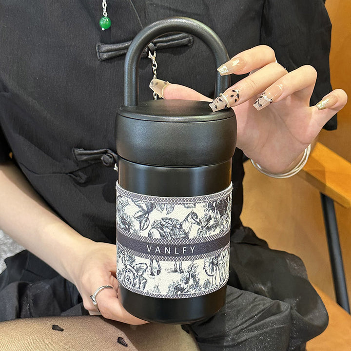 Women's stylish thermos cup with practical carrying handle Stornfield