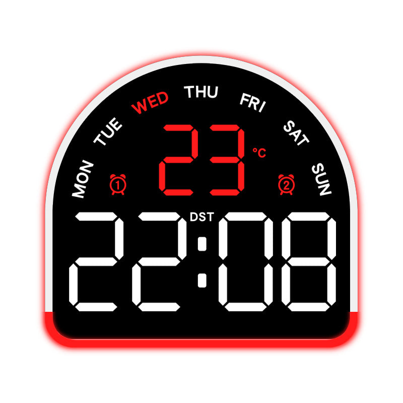 Digital alarm clock with temperature and day of the week display Stornfield
