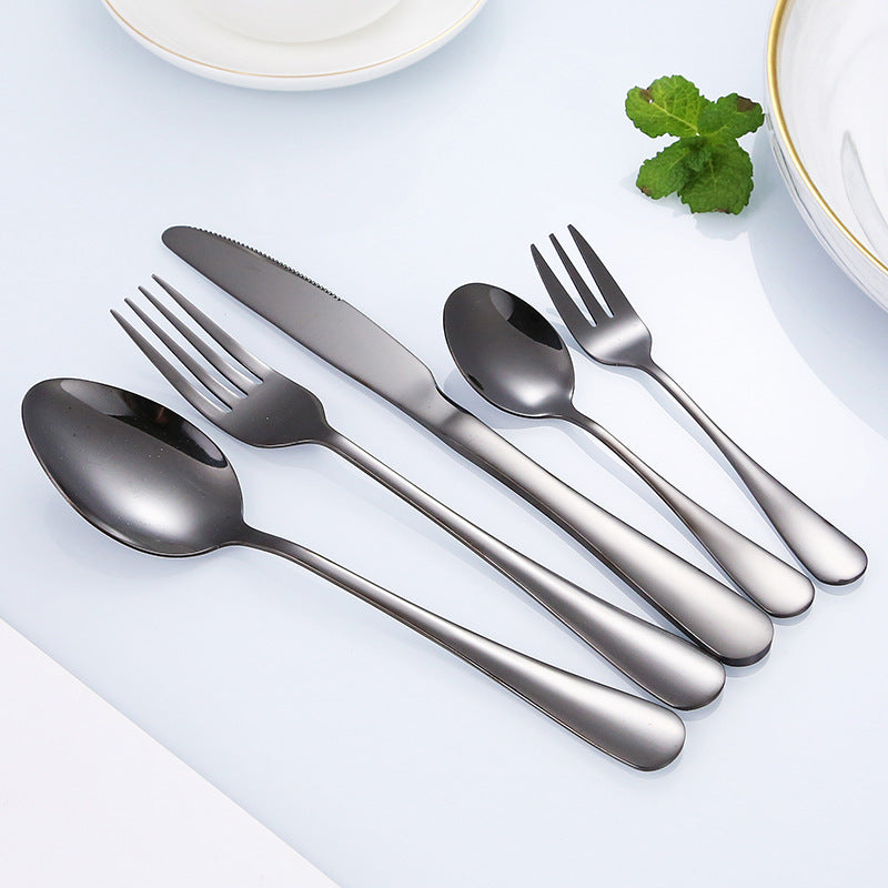 Elegant stainless steel cutlery set with ergonomic handle Stornfield