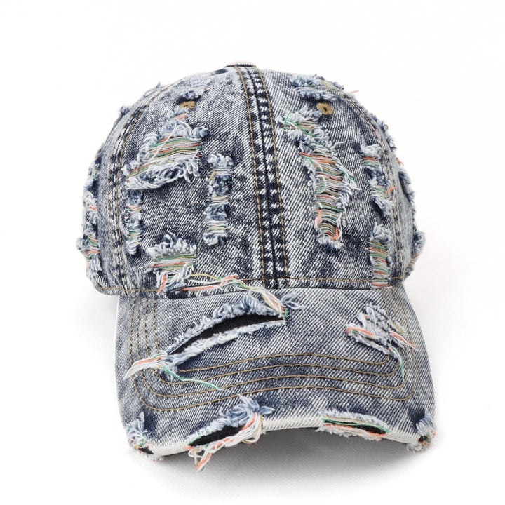 Women's Distressed Denim Baseball Cap Stornfield