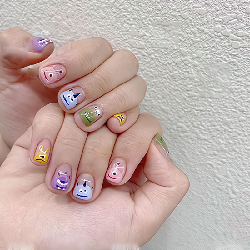 Whimsical Character-Themed Press-On Nail Set