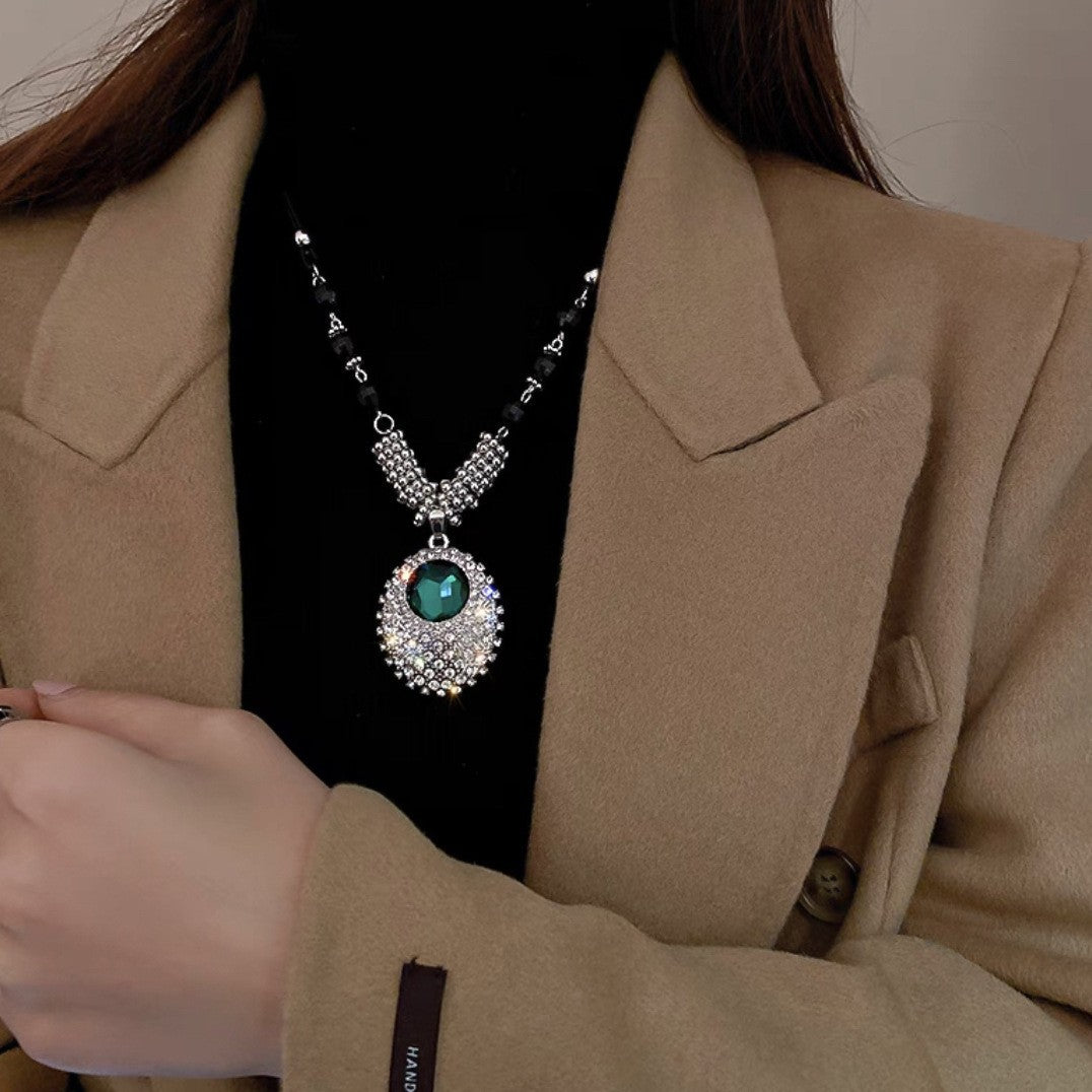Crystal Embellished Pendant Necklace Stornfield