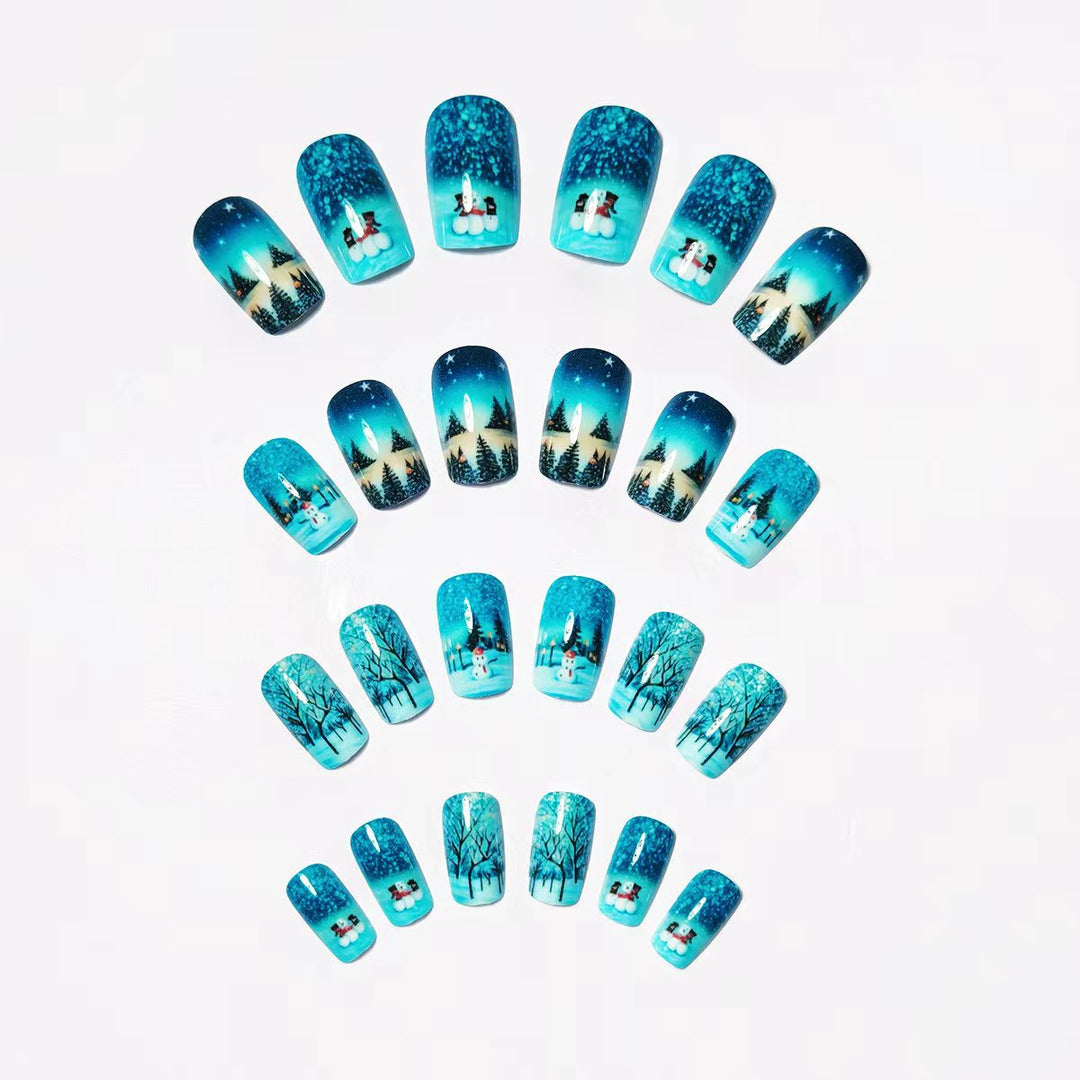 Winter Art Nails in Snowman Design Stornfield