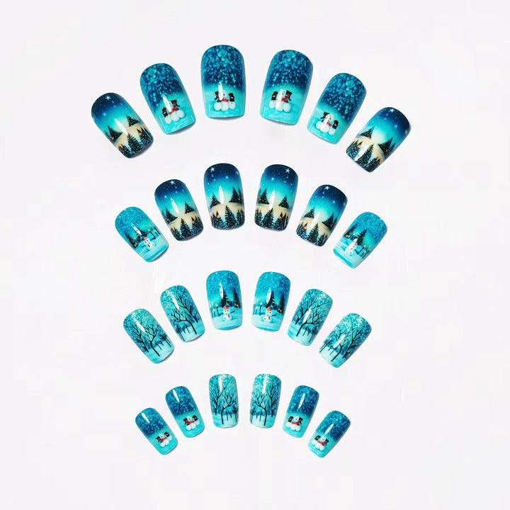 Winter Art Nails in Snowman Design Stornfield