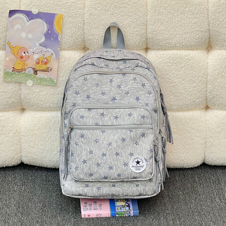 Star-Embellished Casual Backpack Stornfield
