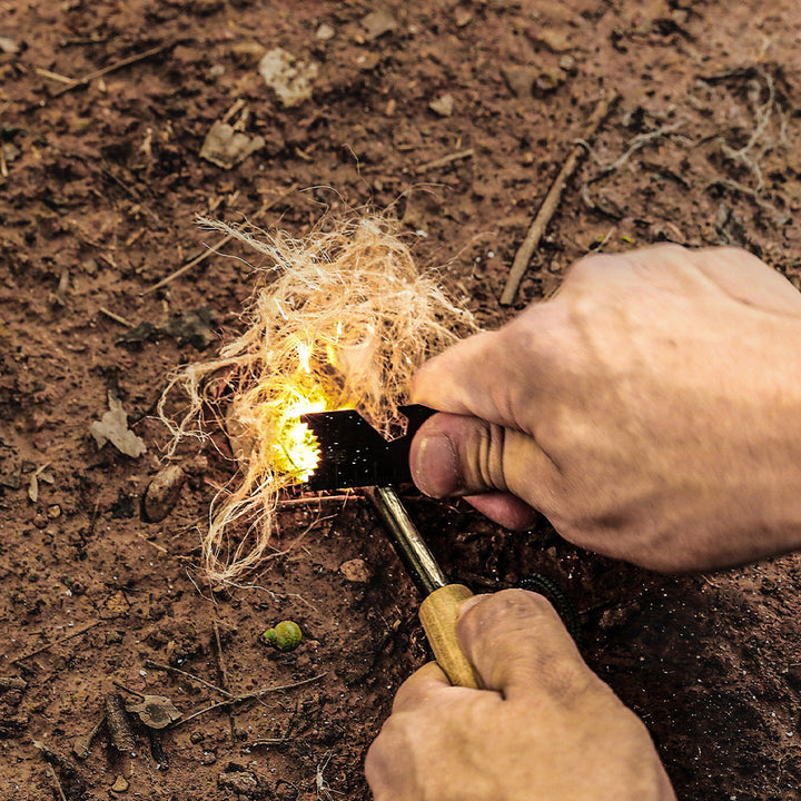 natural resin-coated rope firestarter for camping survival Stornfield