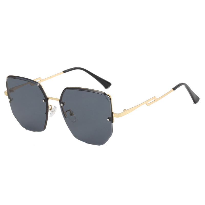 Women's geometric designer sunglasses with mirrored lenses Stornfield