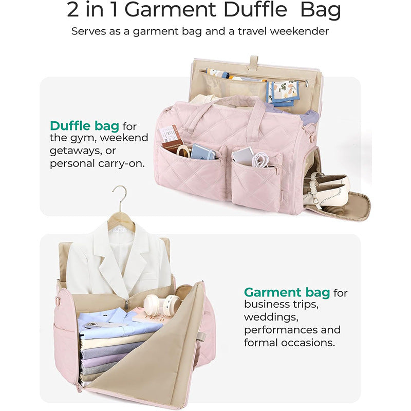 Elegant Travel Bag with Integrated Suit Compartment Stornfield