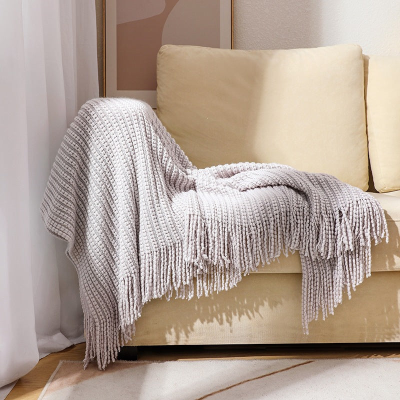 Cozy Textured Throw Blanket