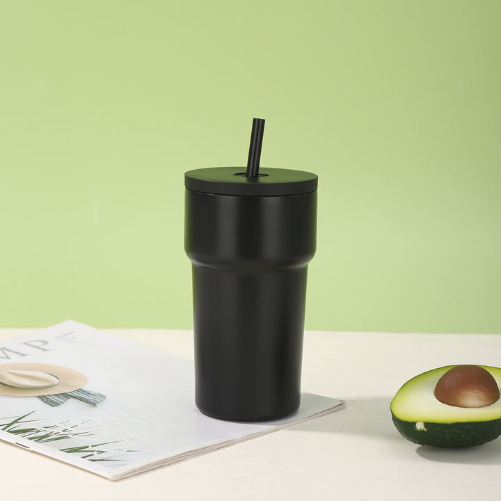 Unisex Insulated Drinking Cup with Dust Protection Lid and Straw Stornfield