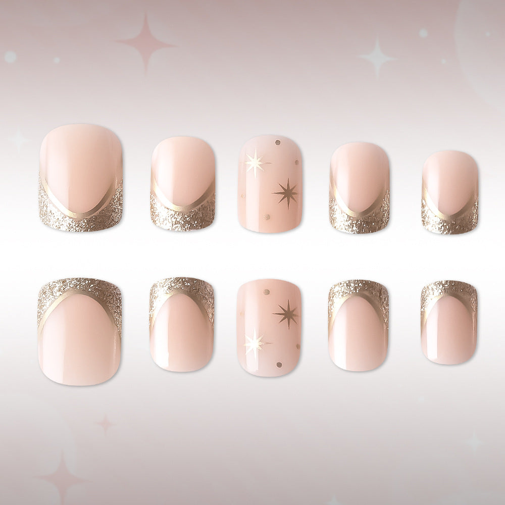 Luxurious Star-Embellished Nail Art Set Stornfield