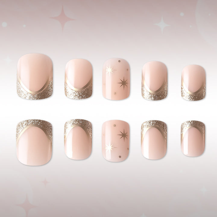 Luxurious Star-Embellished Nail Art Set Stornfield