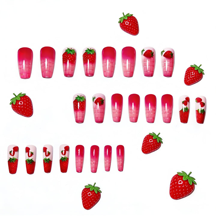 Creative Art Nails in Summer Strawberry Design Stornfield