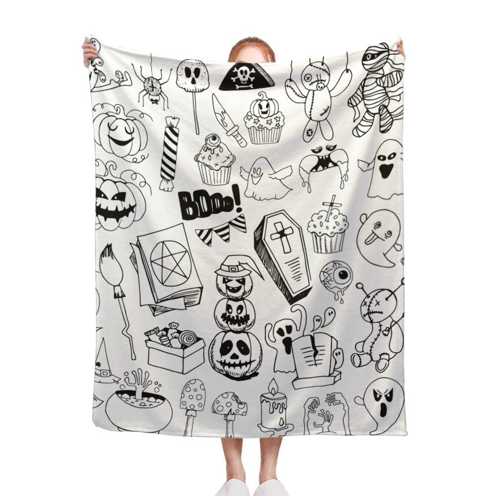 Halloween-Themed Fleece Blanket Stornfield