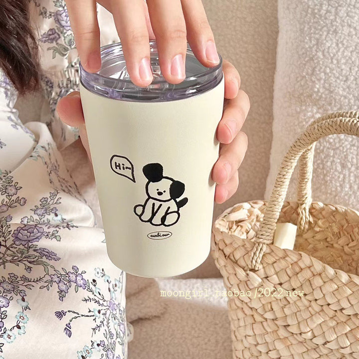 Women's insulated cup with cute dog design Stornfield