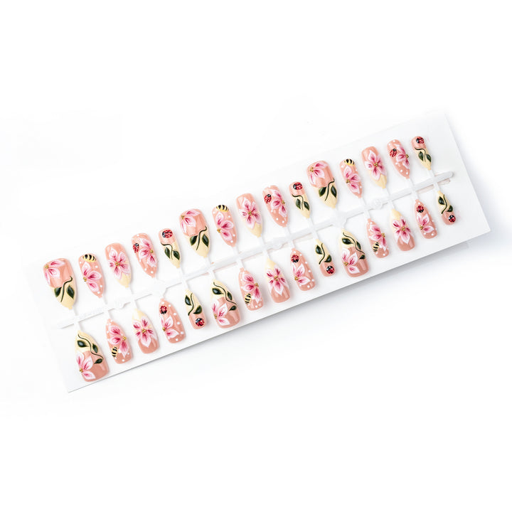 Artistic Floral Press-On Nail Set Stornfield 1790636612