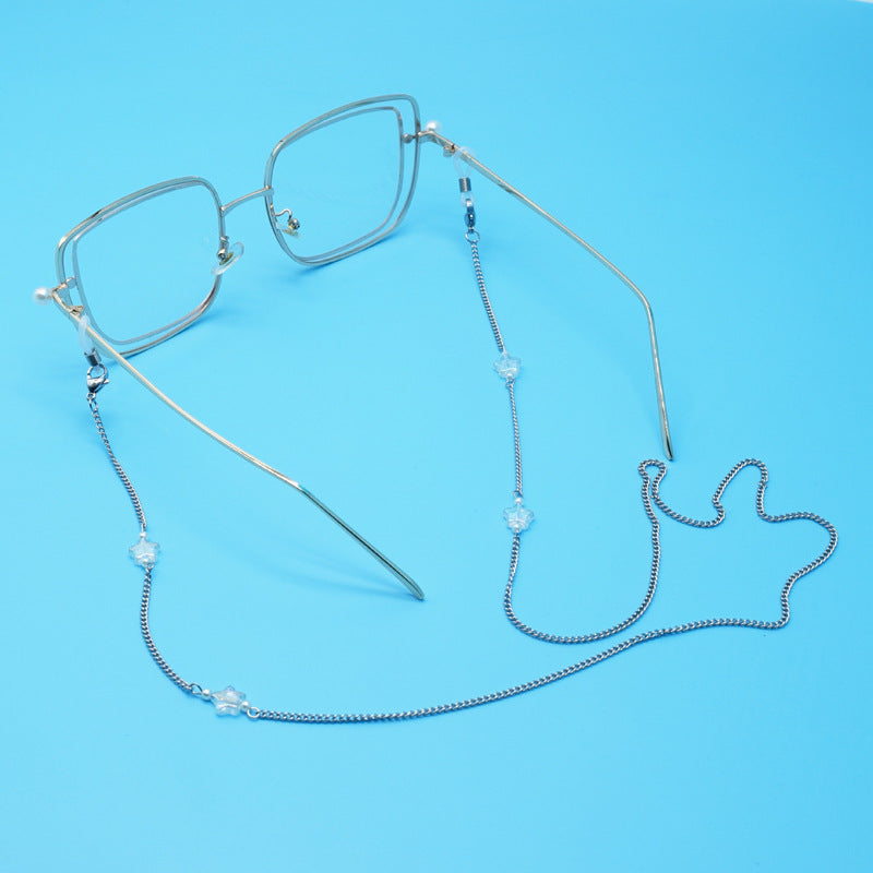 Stylish Eyewear Retainer Chain with Decorative Accents Stornfield