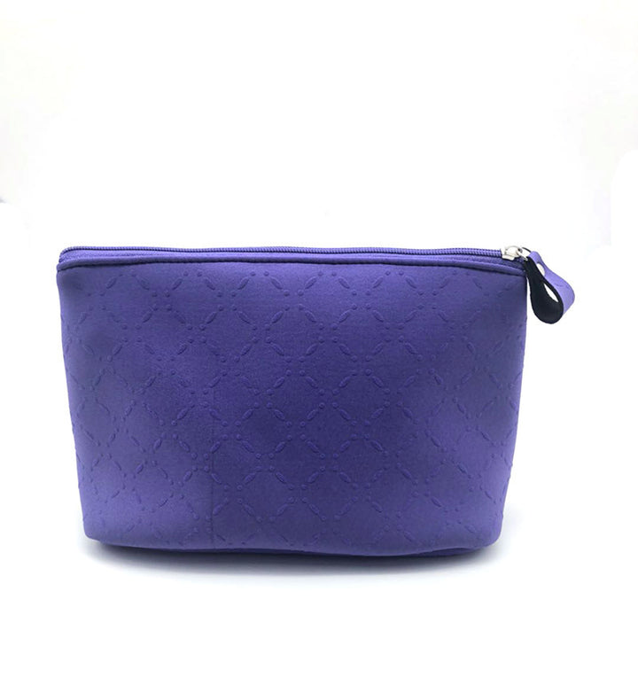 Elegant Textured Makeup Pouch