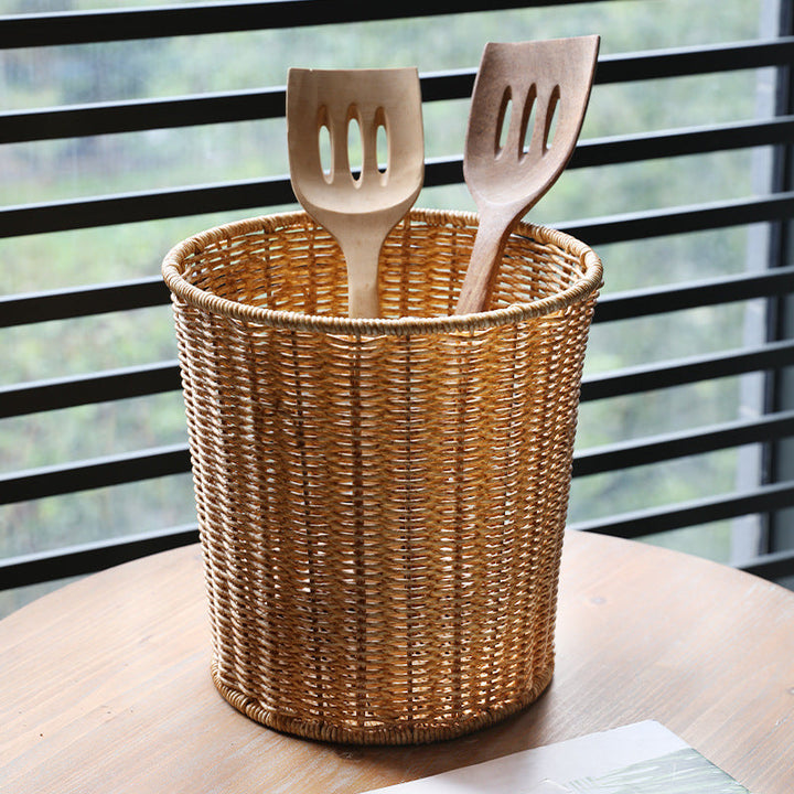 Eco-Friendly Wicker Waste Basket Stornfield