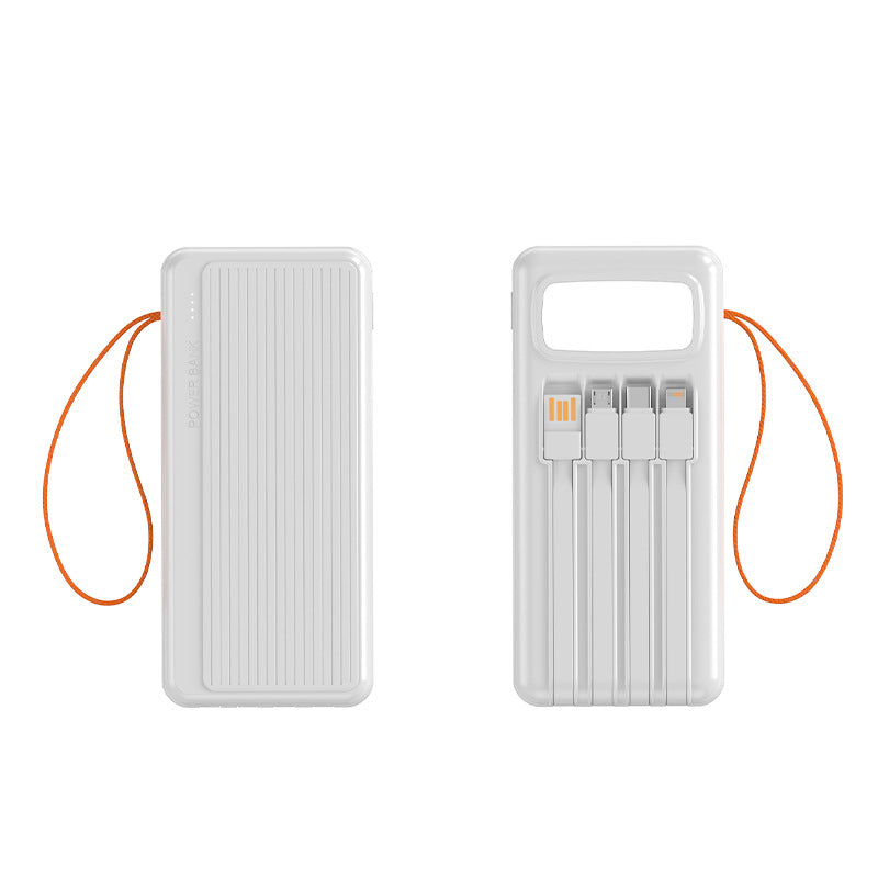 Multifunctional Solar Power Bank with Integrated USB Cable Stornfield